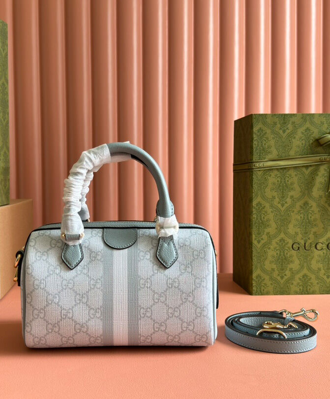 Gucci Ophidia GG Mini Top Handle Bag 772053 Blue